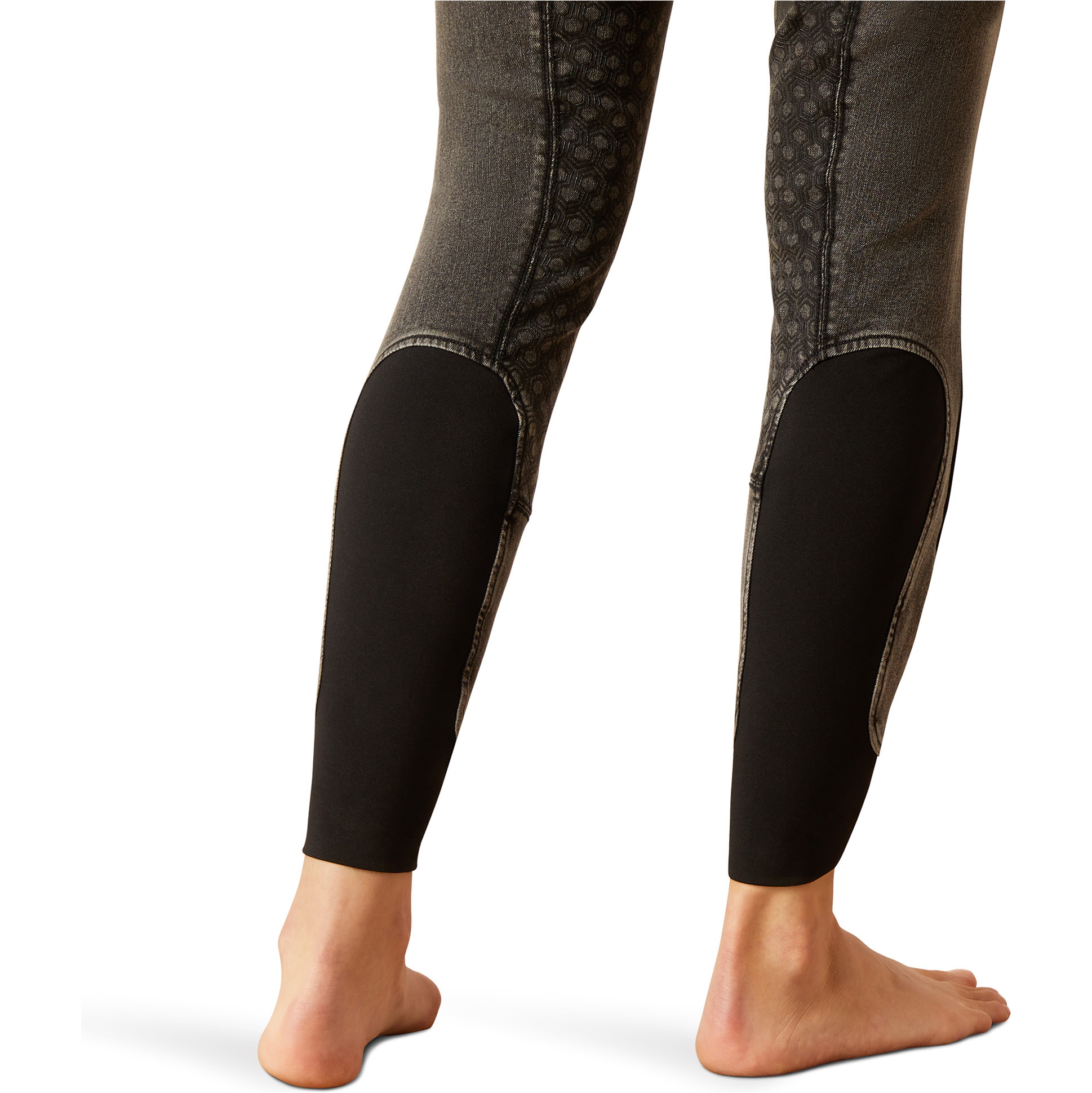 Ariat Femmes Halo Grey Denim Full Seat Breeches 10048559 - Grey Rinse